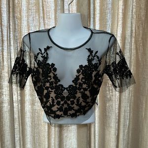 For Love & Lemons | Size S | Lace Crop Top